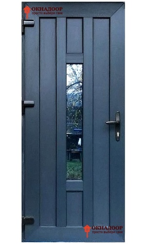 Пластиковая входная дверь "Лайн антрацит"