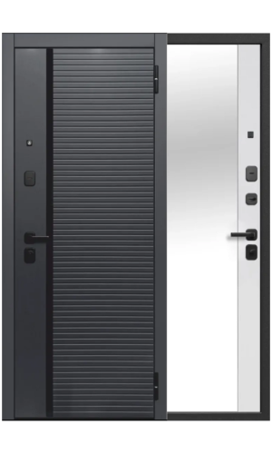 Входная металлическая дверь "Град 7 с зеркалом"