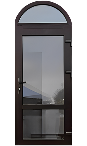 Дверь ПВХ арочная "Дверной стандарт" с ламинацией.