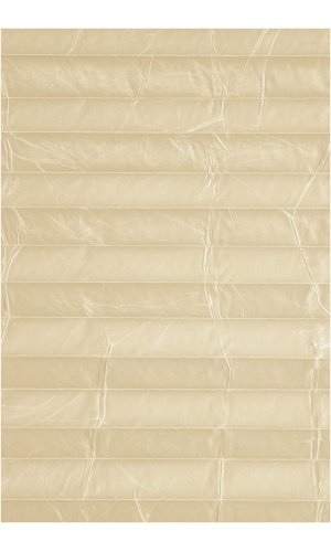 Кремовые шторы плиссе Basic Crush в интерьере