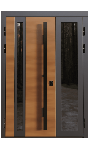 Входная металлическая дверь с терморазрывом "мета дабл 1" для частного дома, офиса или салона.
