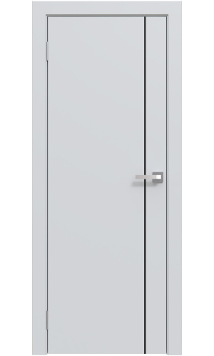 Межкомнатная дверь «ЭМАЛЬ ЛАЙН» 01 (Чёрный молдинг)