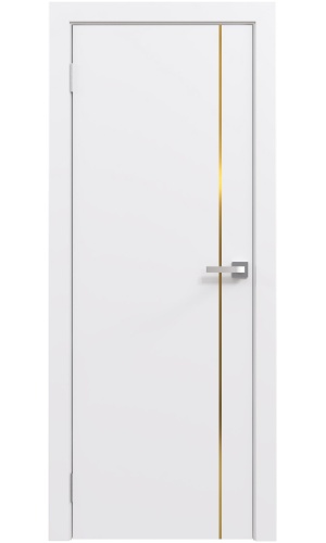 эмаль лайн золотой молдинг белая